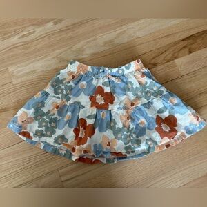 Little Co. Floral Linen Toddler Skirt